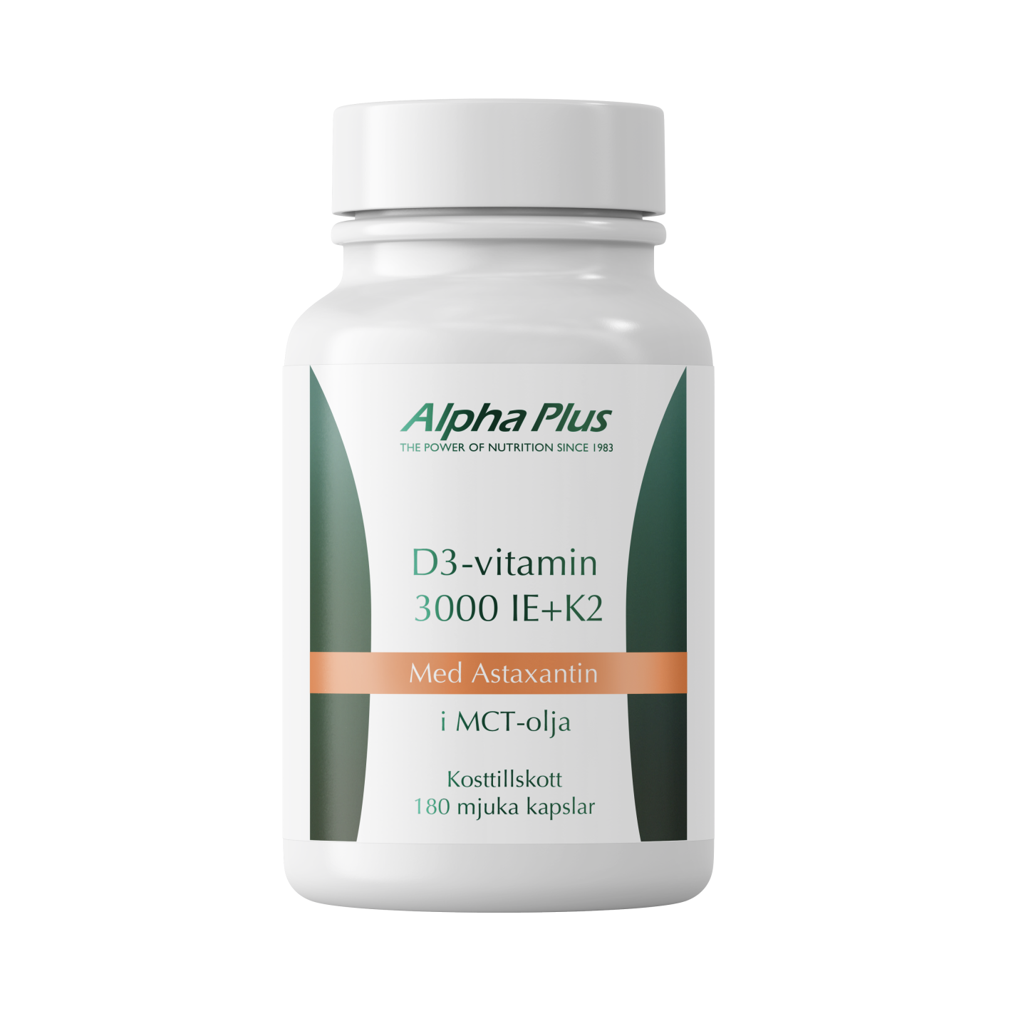 D3-vitamin 3000 IE + K2 180 kap