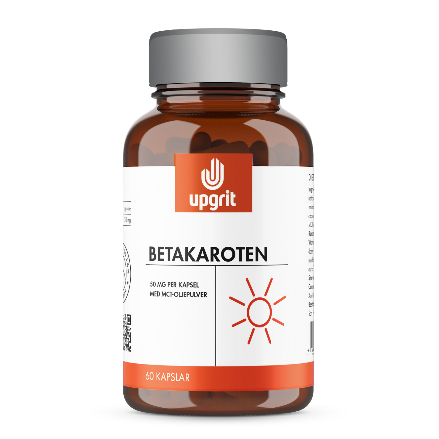 Betakaroten 50 mg 60 kapslar