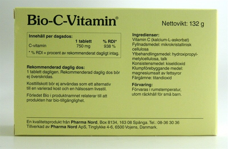 Bio - C- Vitamin 750mg 120t
