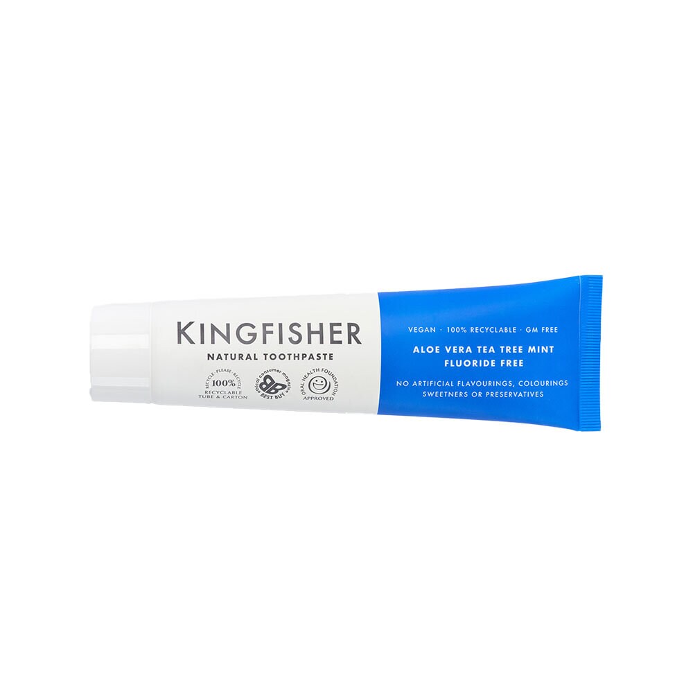 Kingfisher Fluorfri Tandkräm Aloe, Tea Tree & Mint 100ml