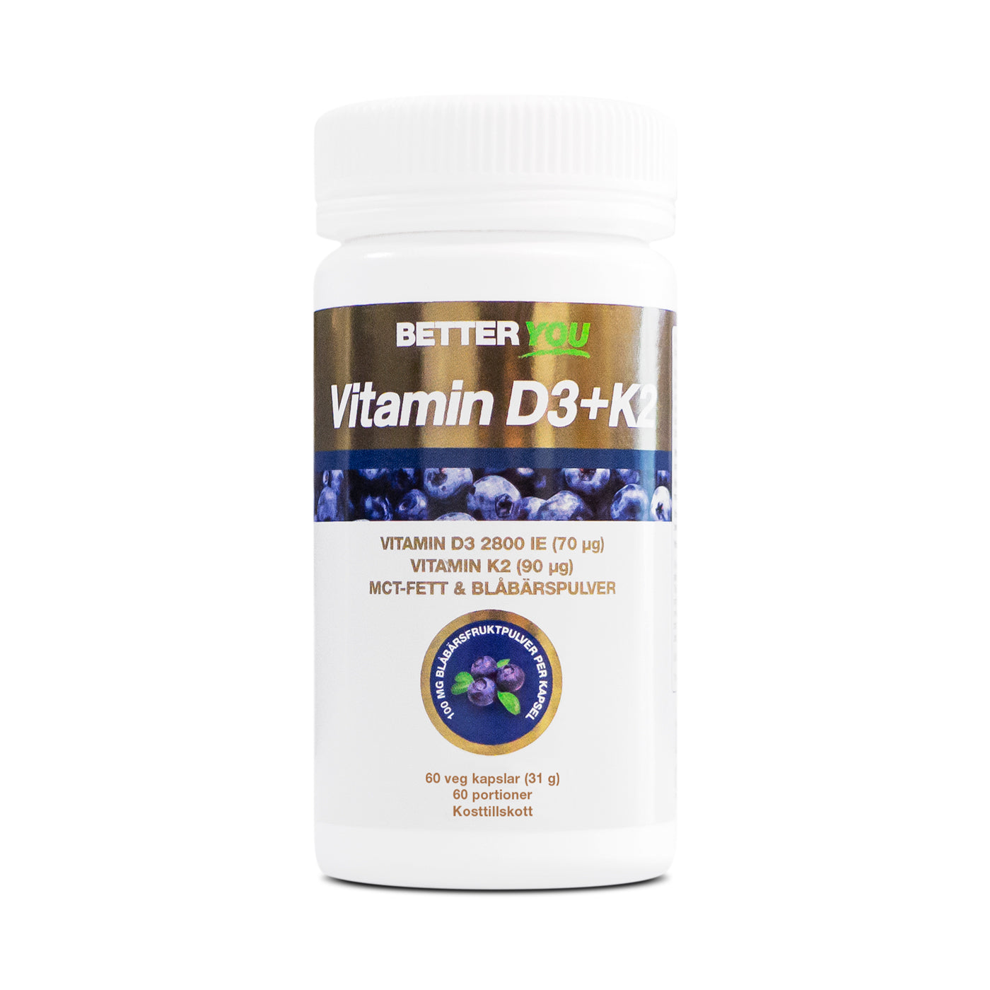 Vitamin D3+K2 60 kaps