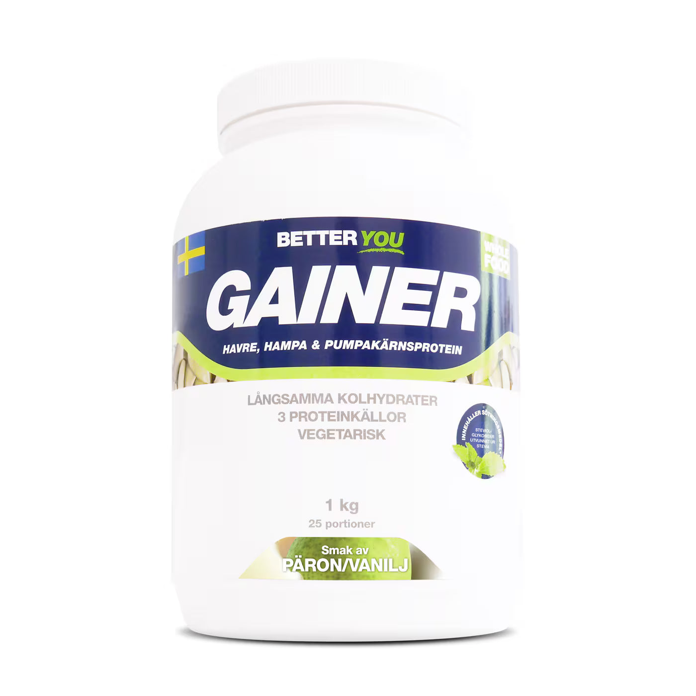 Whole Food Gainer 1kg - Päron/Vanilj