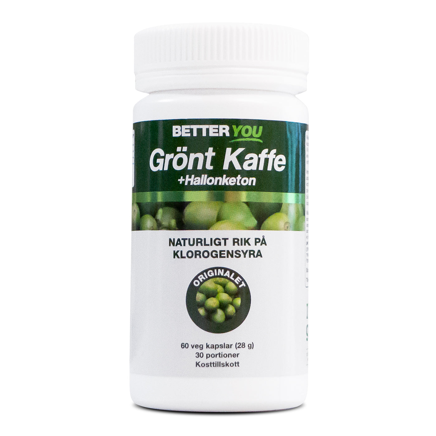 Grönt Kaffe + Hallonketon 60 kaps