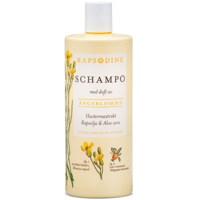 Schampo med doft av ängsblomma