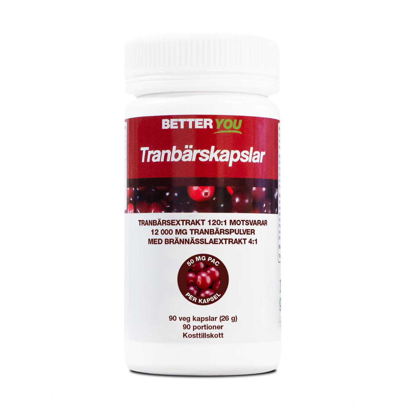 Tranbärskapslar 90 kaps