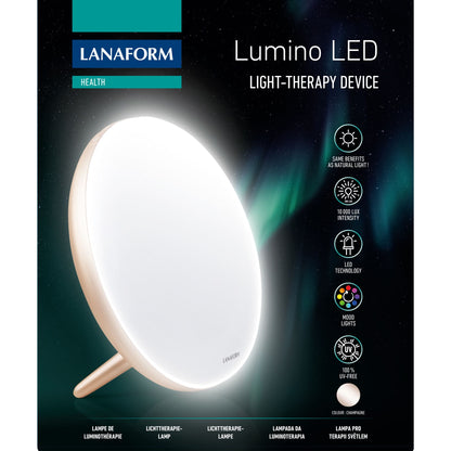 Lanaform Lumino LED – Medicinsk ljusterapilampa med 10 000 lux