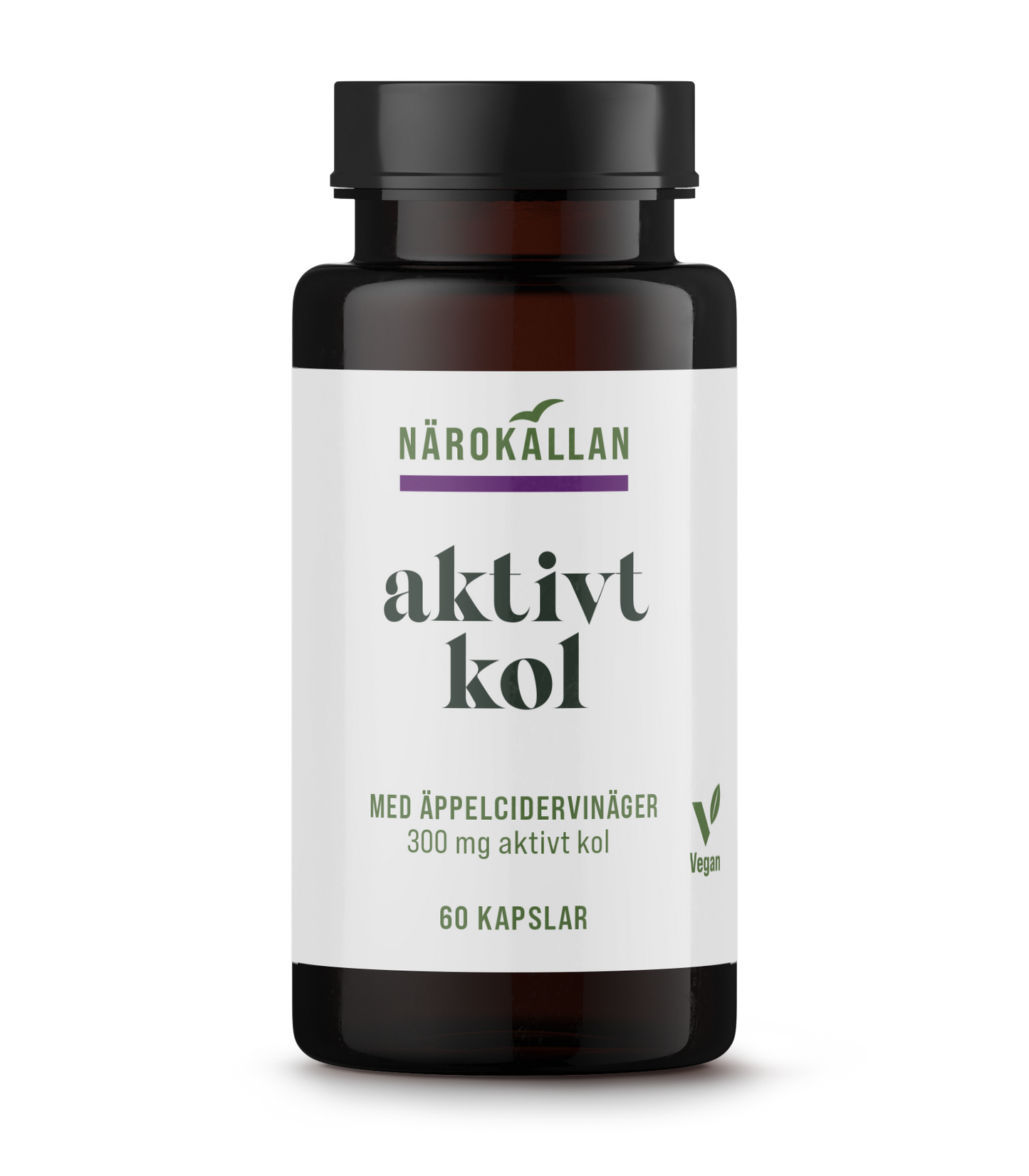 Aktivt Kol + Äppelcidervinäger 60 kap