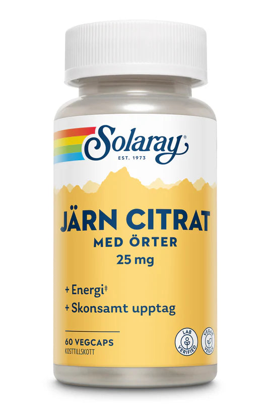 Järn Citrat 25 mg 60 kap