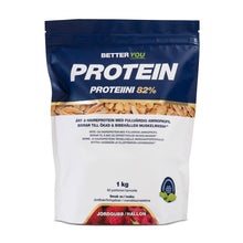 Ärt- och havreprotein 1 kg - Jordgubb/Hallon