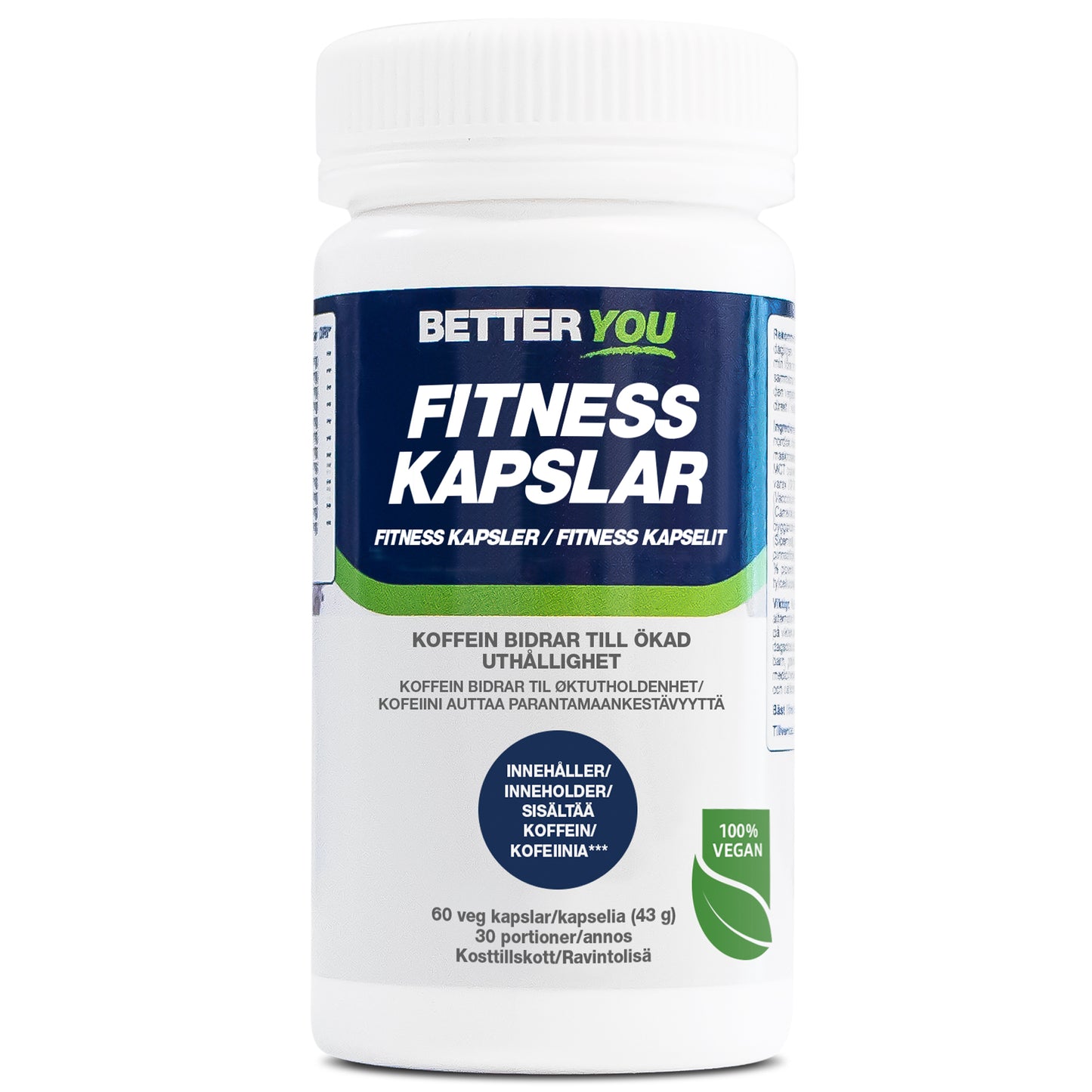 Fitness Kapslar med koffein 60 kaps