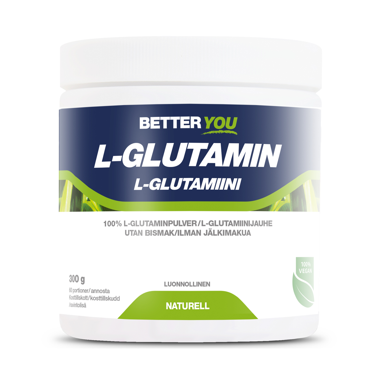 Naturligt L-Glutamin 300 g - Naturell