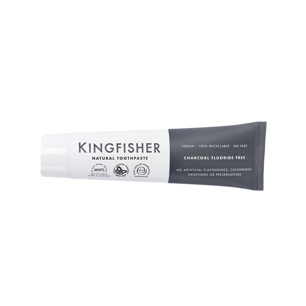 Kingfisher Fluorfri Tandkräm Aktivt Kol Whitening