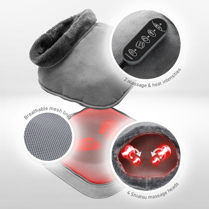 Lanaform 2-i-1 Shiatsu Comfort – Värmedyna och shiatsumassage även för fötter, rygg och nacke