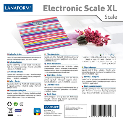 Lanaform Electronic Scale XL – Extra stor digital personvåg med hög maxvikt