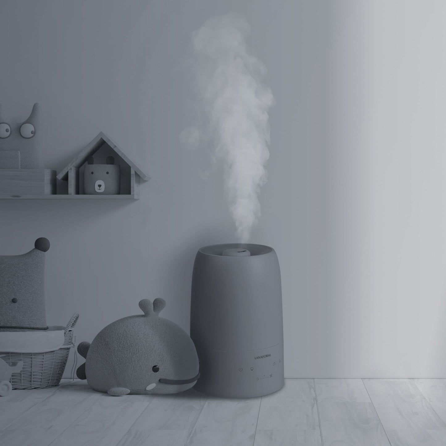 Lanaform H200C – Appstyrd luftfuktare med hygrometer och aromafunktion