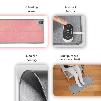 Lanaform Heating Desk Pad – Elektrisk musmatta & värmematta för händer och skrivbord