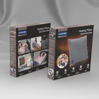 Lanaform Heating Pillow 2-i-1 – Uppladdningsbar värmekudde & varmvattenflaska