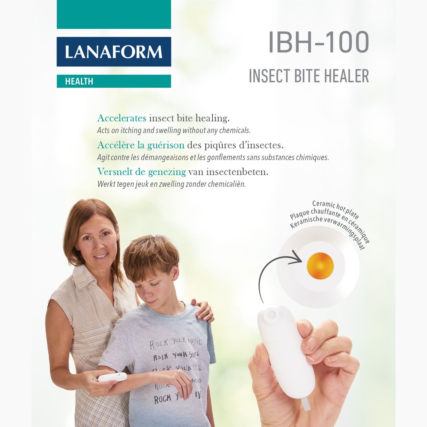 Lanaform IBH-100 – Bettlindrare med värmebehandling för myggbett och insektsstick