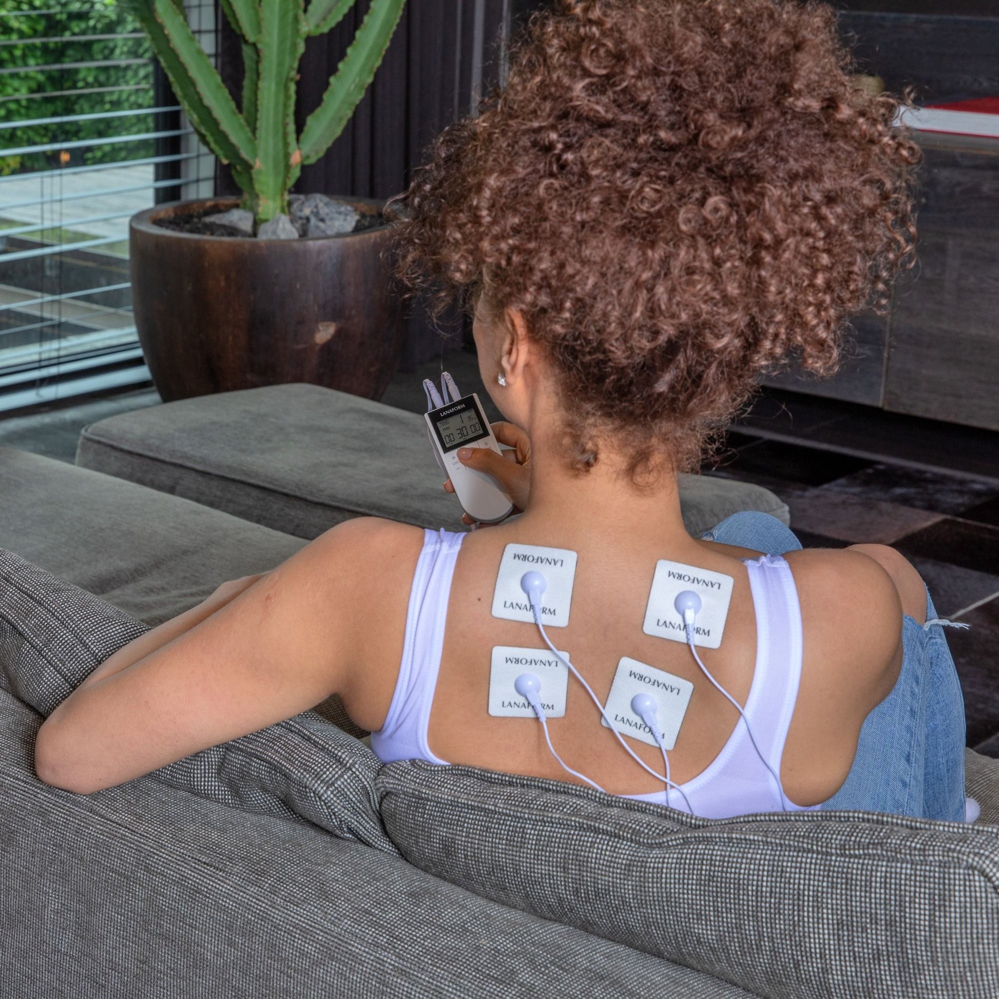 Lanaform Physio Stim – Avancerad TENS/EMS-apparat med dubbla kanaler och 20 program