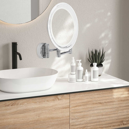 Lanaform Wall Mirror x10 – Väggspegel med 10x förstoring för detaljarbete