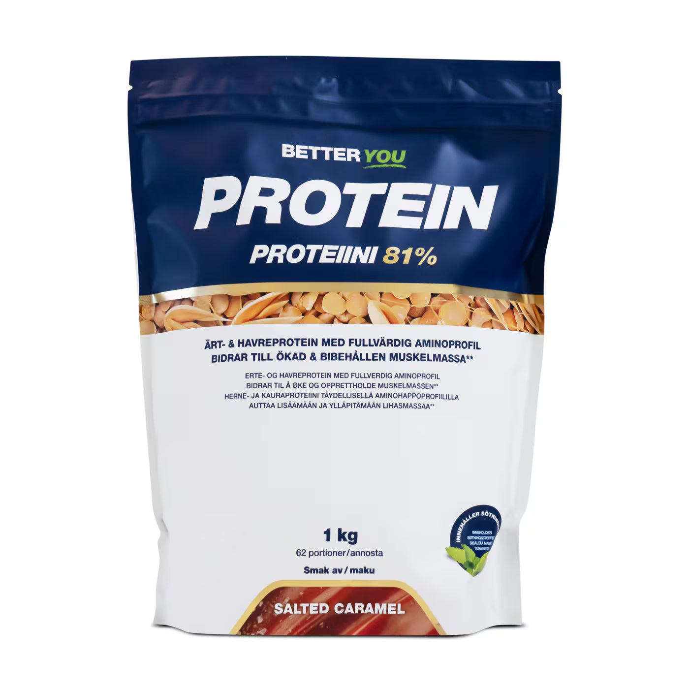 Ärt- och havreprotein 1 kg - Salted Caramel