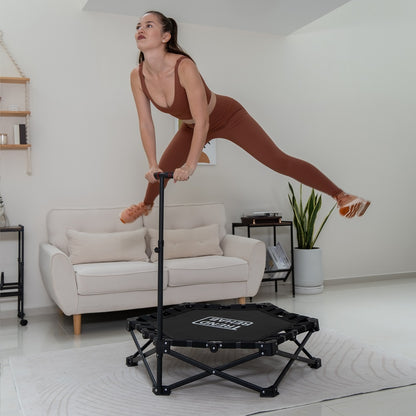 TrendRehab Hopfällbar studsmatta 106 cm med handtag