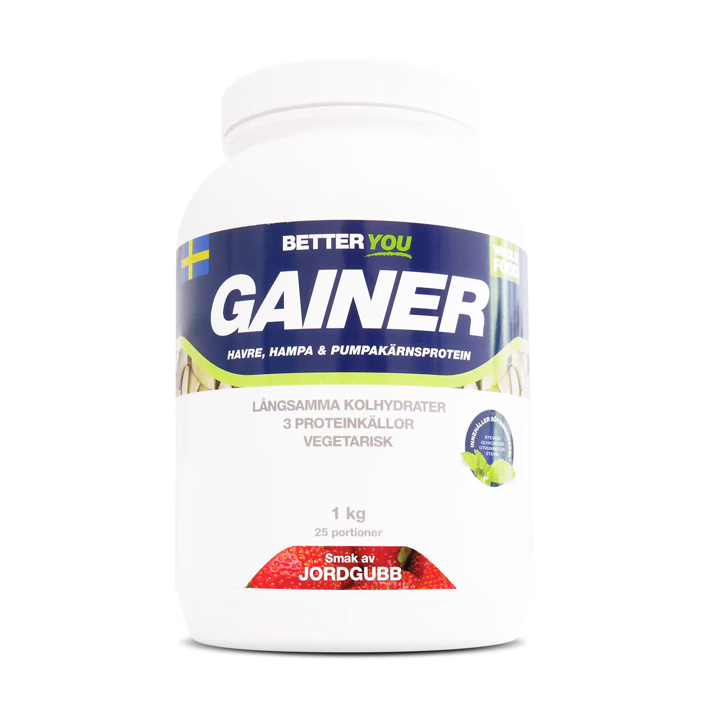 Whole Food Gainer 1kg - Jordgubb