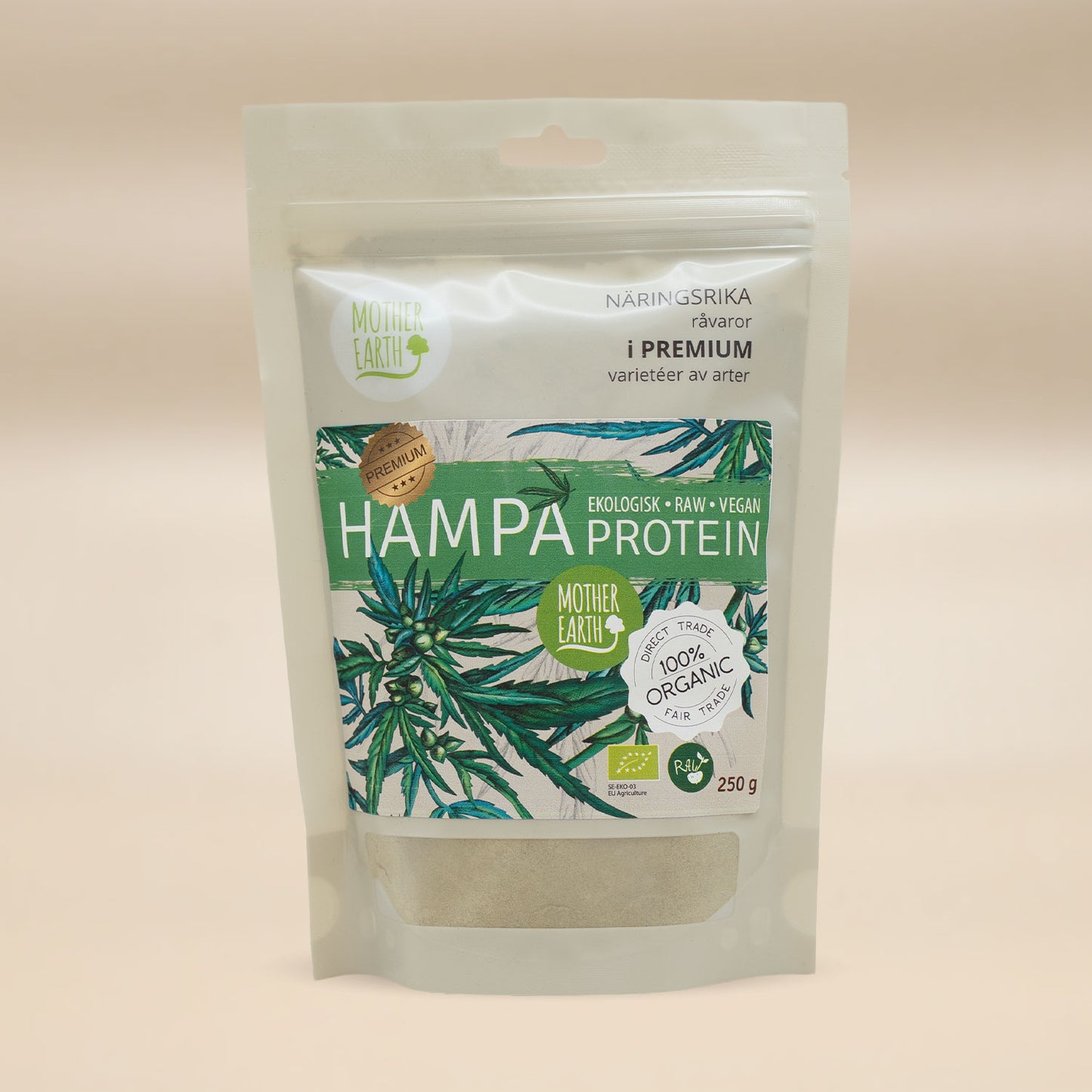 Hampaprotein pulver 250g EKO.