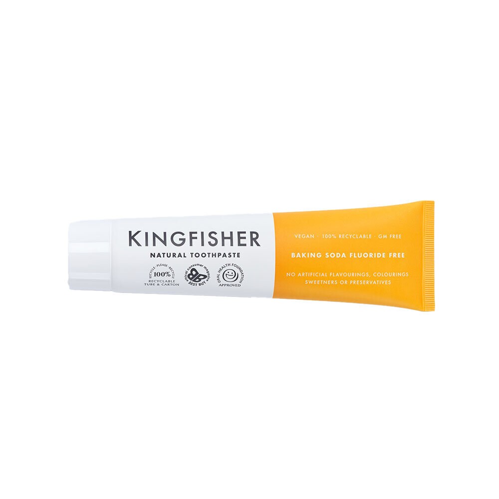 Kingfisher Naturlig Fluorfri Tandkräm Bikarbonat Med Mintsmak 100ml