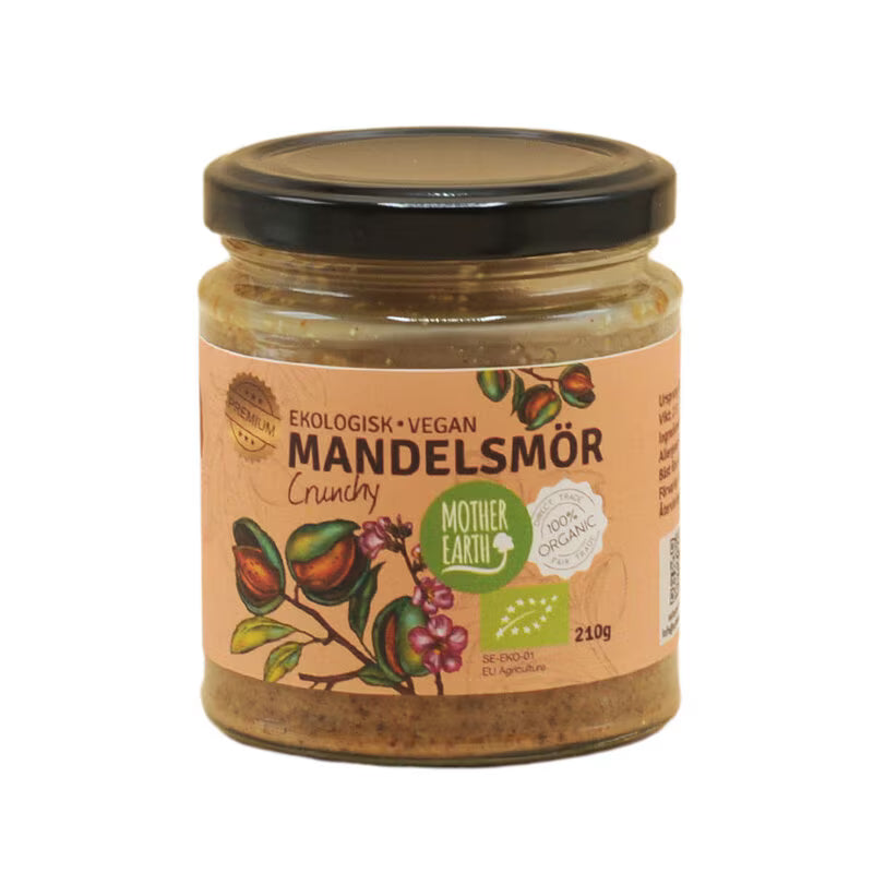 Mandelsmör crunch Premium 210g EKO