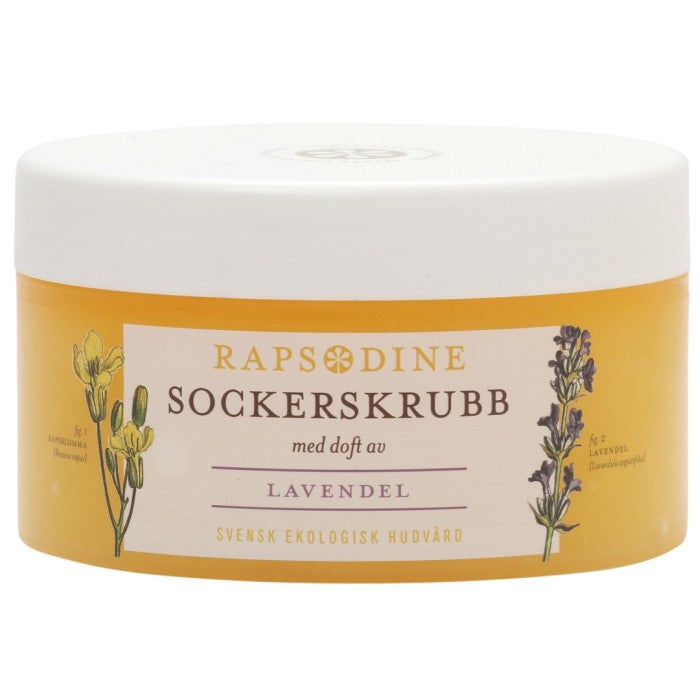 Sockerskrubb med doft av lavendel