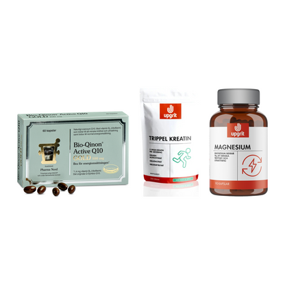 Senior aktiv: Bio-Qinon Q10 Gold, Trippel Kreatin och Magnesium